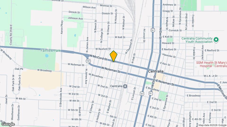 227 N Hickory St Mapa y Detalles de la Ubicación
