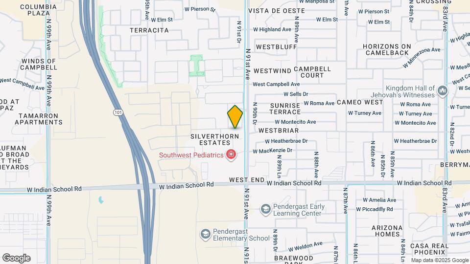 9131 W Glenrosa Ave Map and Location Details