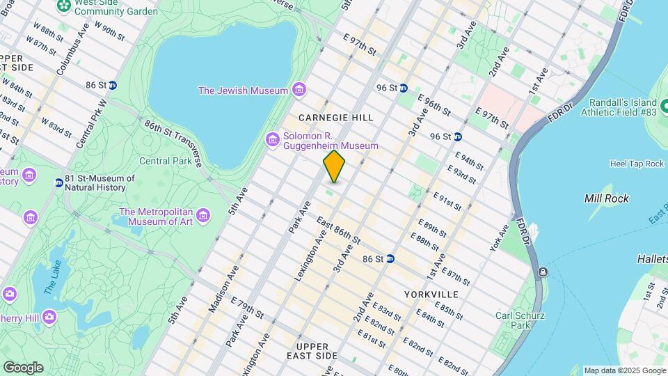 111 E 88th St Mapa y Detalles de la Ubicación