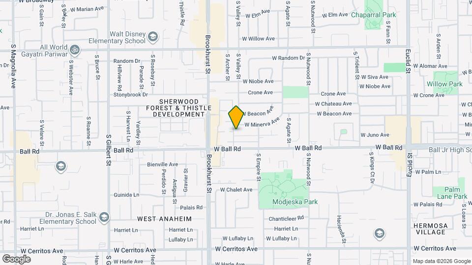 2145 W Juno Ave Map and Location Details