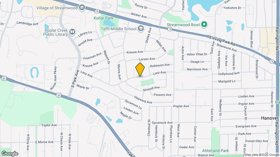 715 Lacy Ave Map and Location Details