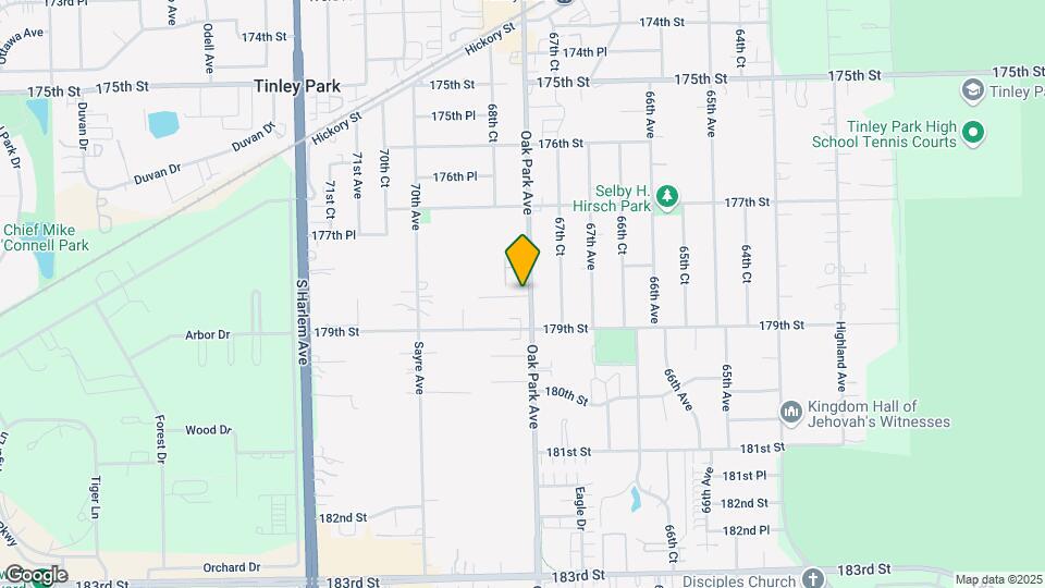 17812 Oak Park Ave Map and Location Details