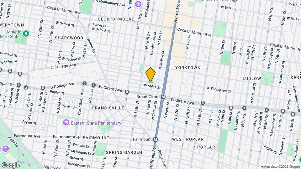 1232 N 15th St Map and Location Details