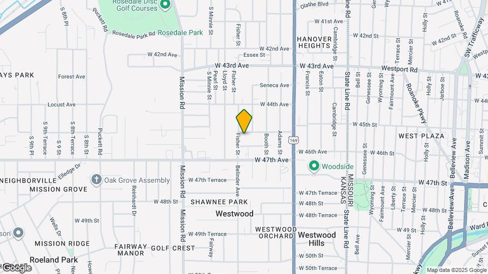 2609 W 45th Ave Map and Location Details