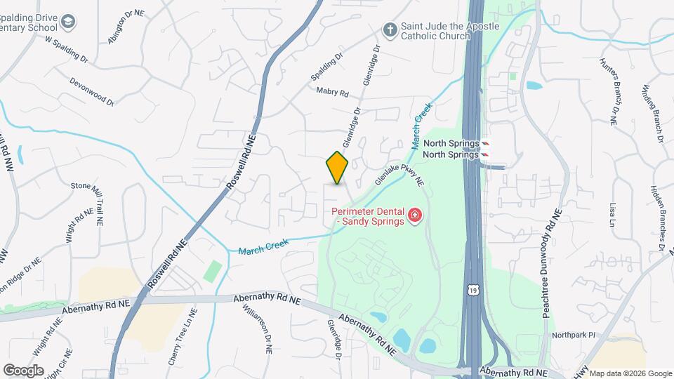 6800 Glenridge Dr Map and Location Details