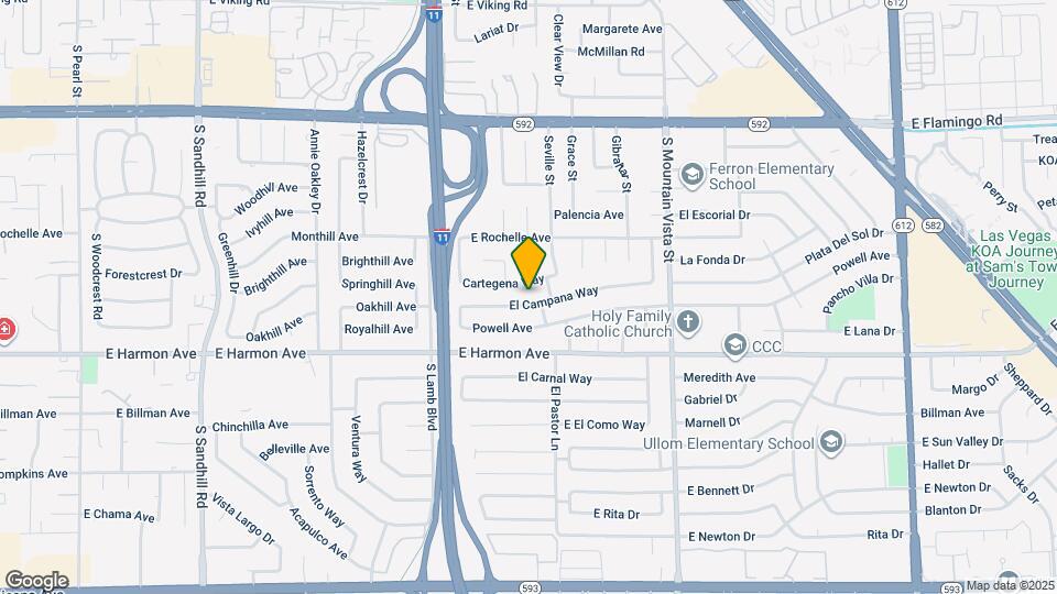 4348 El Campana Way Map and Location Details