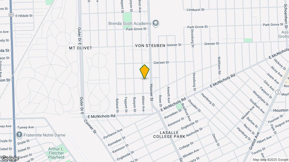 17390 Albion Ave Map and Location Details