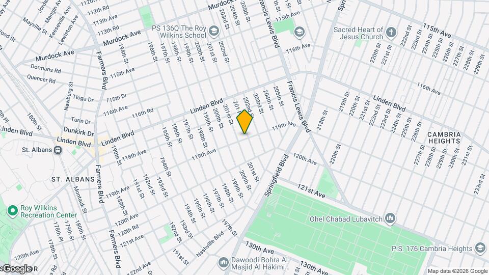 201-15 119th Ave Map and Location Details