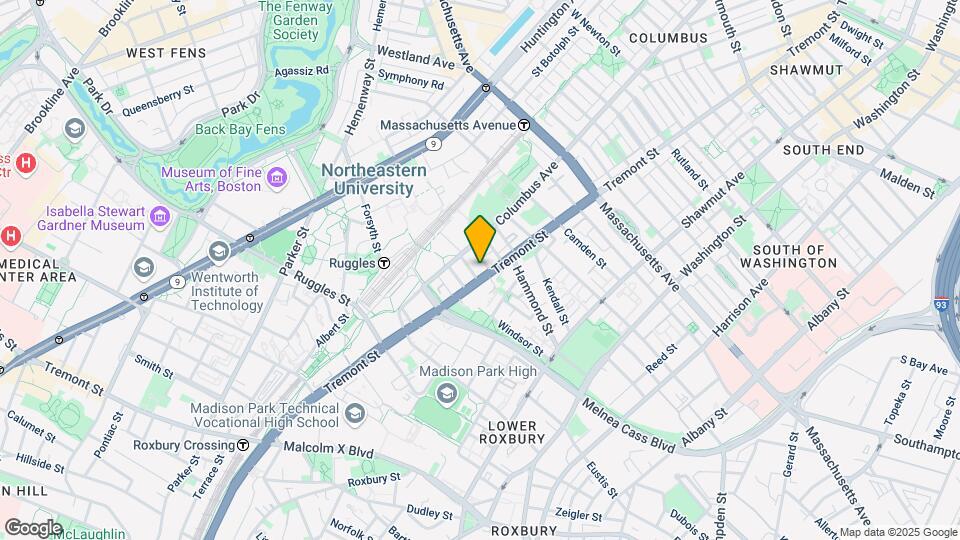 1025 Tremont St Map and Location Details
