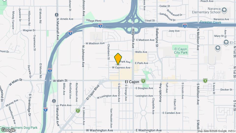 318 W Cypress Ave Map and Location Details