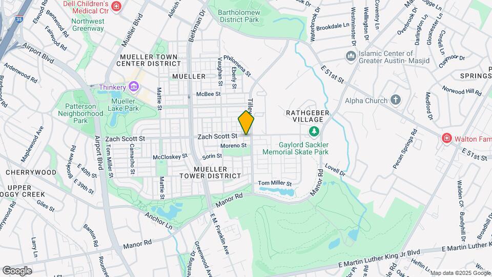 2923 Zach Scott St Map and Location Details