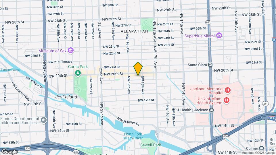 1835 NW 19th Ter Map and Location Details