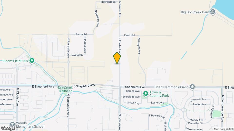 9193 N Fowler Ave Map and Location Details