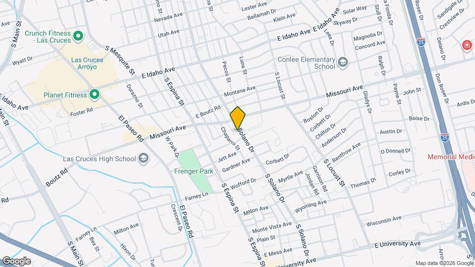 1740 S Solano Dr Map and Location Details