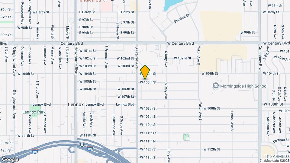 3927 W 105th St Mapa y Detalles de la Ubicación