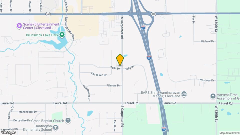 1626 S Carpenter Rd Map and Location Details