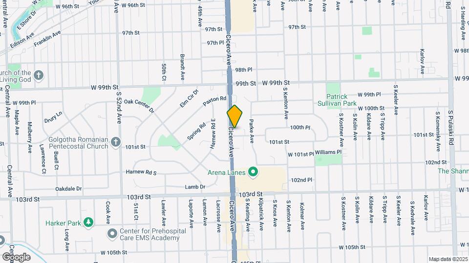 4750-4754 W 101st St Map and Location Details