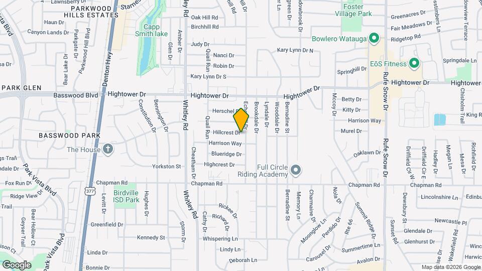 6048 Hillcrest Dr Map and Location Details