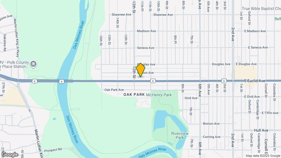 1131 Euclid Ave Map and Location Details