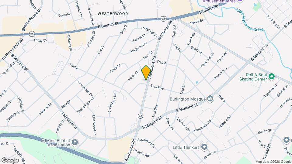 422 Alamance Rd Map and Location Details