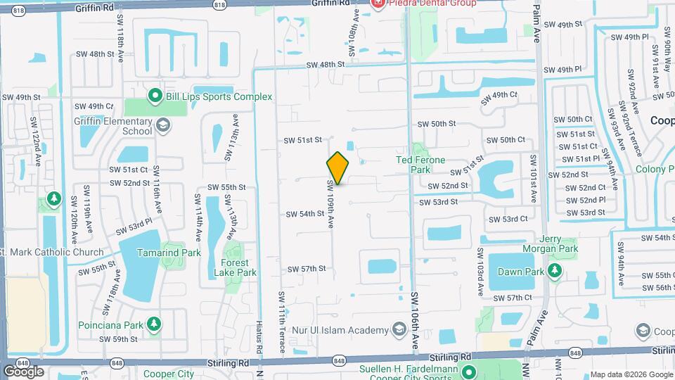 5310 SW 109th Ave Map and Location Details