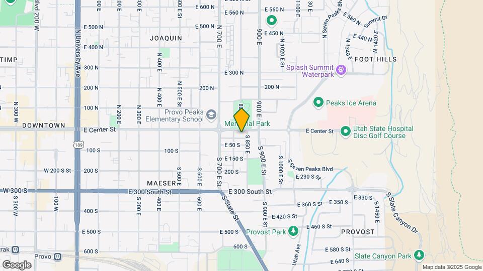820 E Center St Map and Location Details