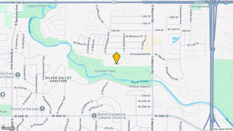 1123 S Bridgeport Pl Map and Location Details