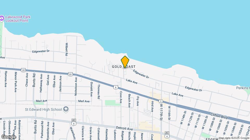 Spacious Apartment for Rent in Edgewater! Map and Location Details