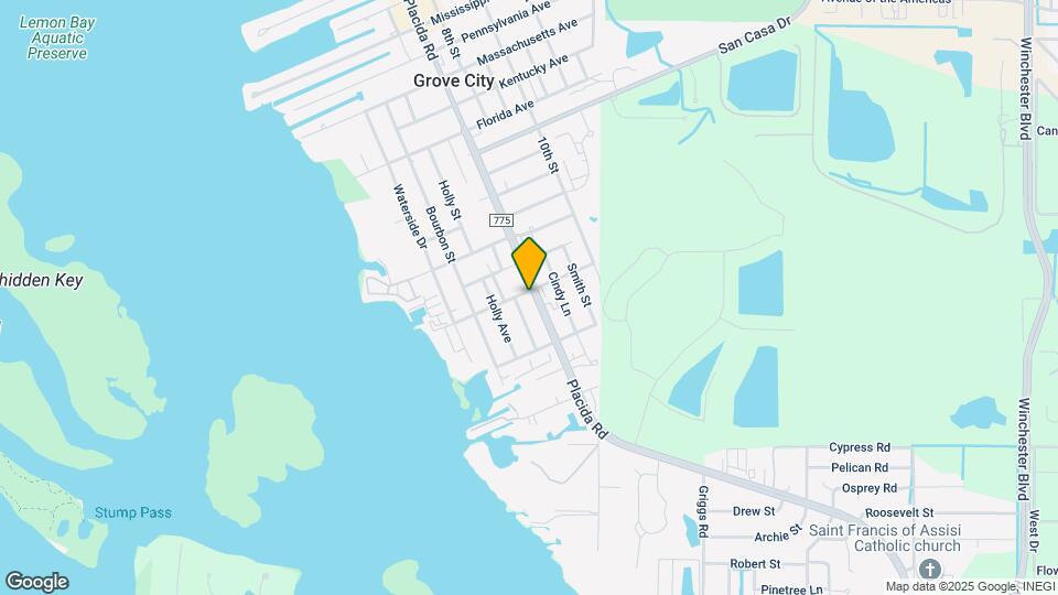 3200 Placida Rd Map and Location Details