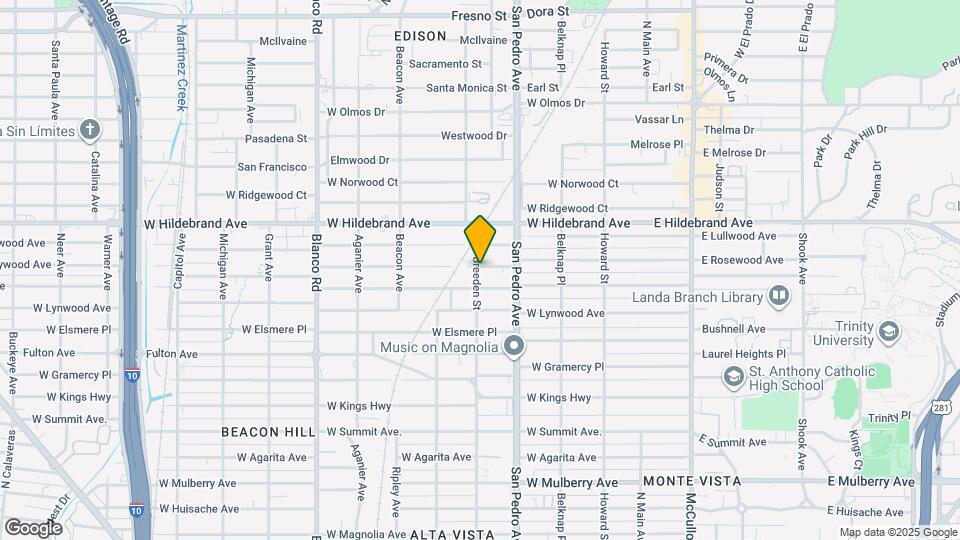 438 W Rosewood Ave Map and Location Details