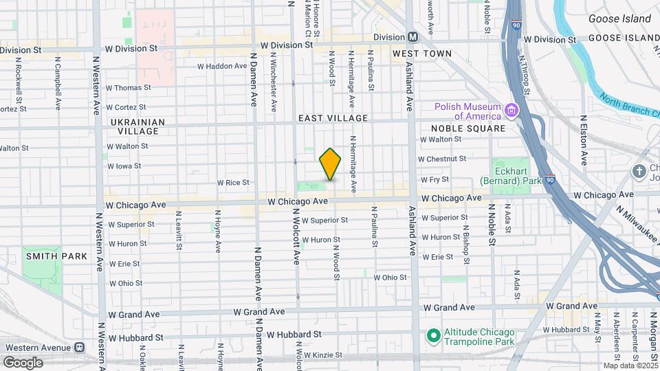 822 N Wood St Map and Location Details