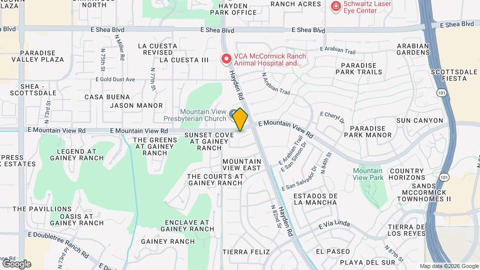 8054 E Del Trigo Map and Location Details