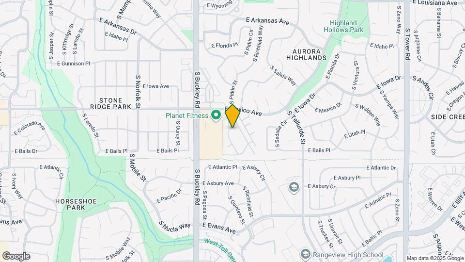 1758 S Pitkin Cir Map and Location Details