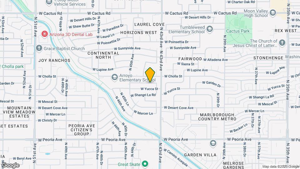 4335 W Garden Dr Map and Location Details