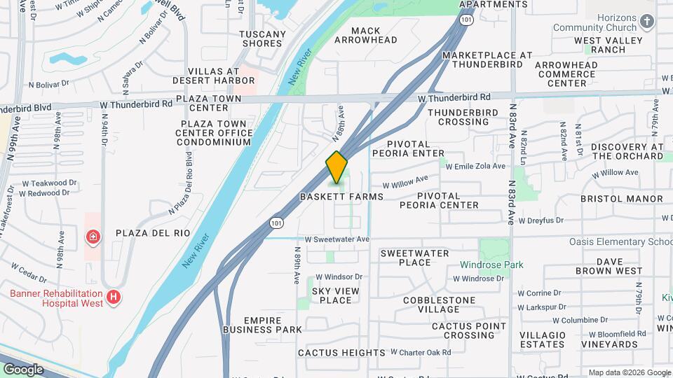 8792 W Pershing Ave Mapa y Detalles de la Ubicación