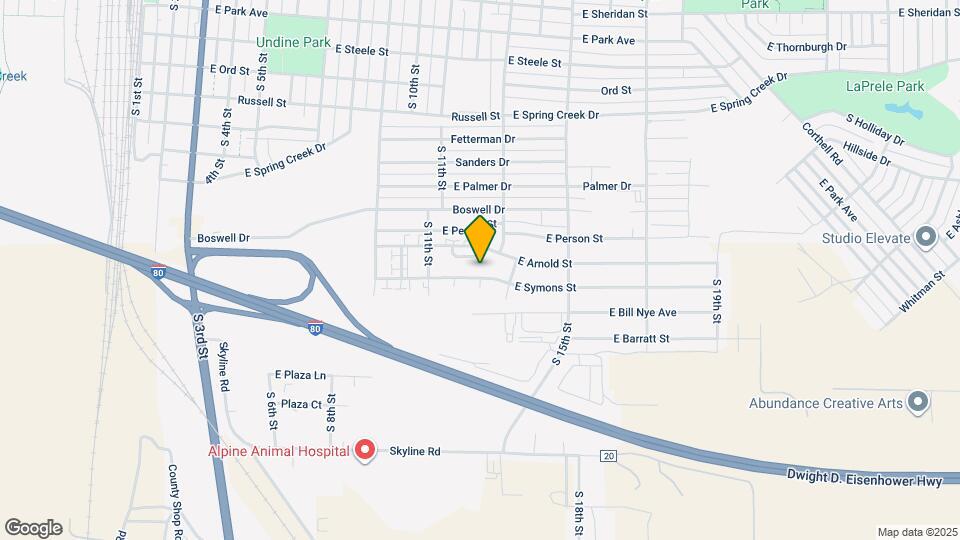 1219 E Symons St Map and Location Details