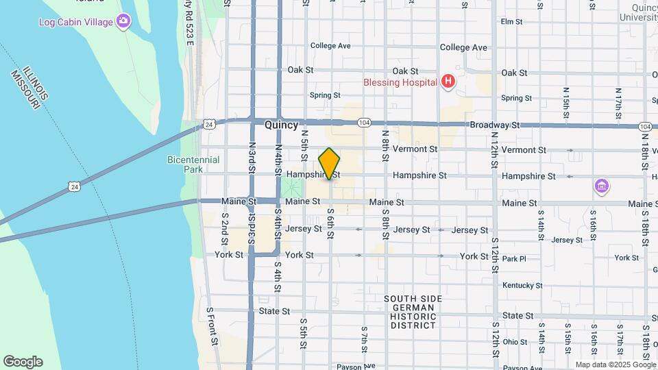 127 N 6th St, Unit # One Half Map and Location Details