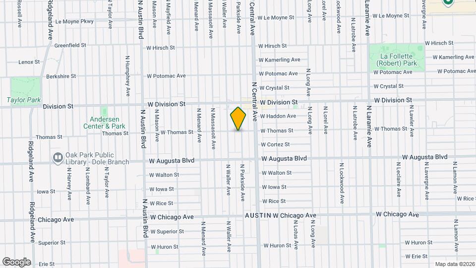 1056 N Parkside Ave, Unit G Unit Map and Location Details