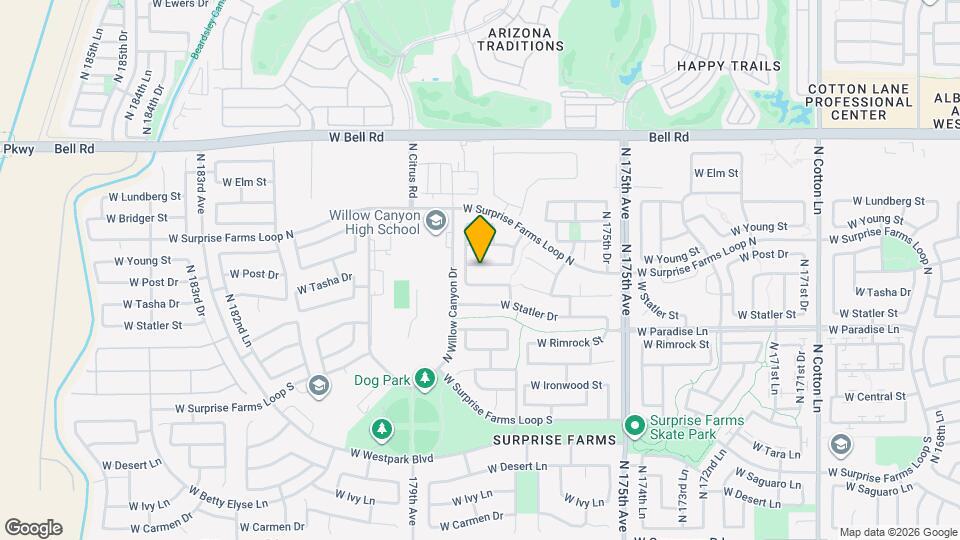 17769 W Post Dr Map and Location Details