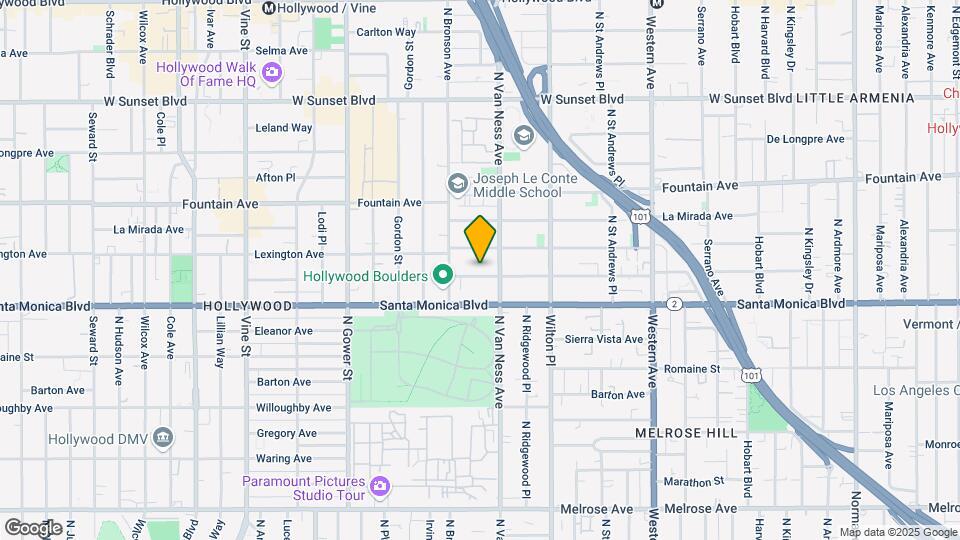 5821 N Virginia Ave Map and Location Details