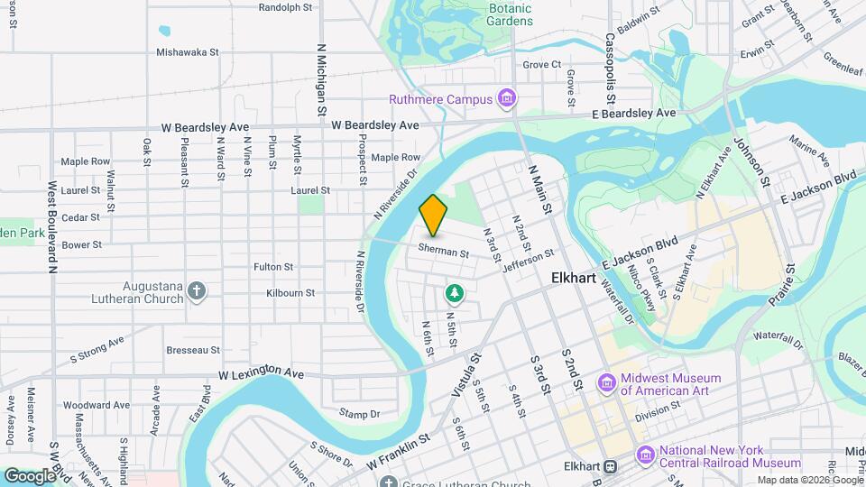 520 Sherman St Map and Location Details
