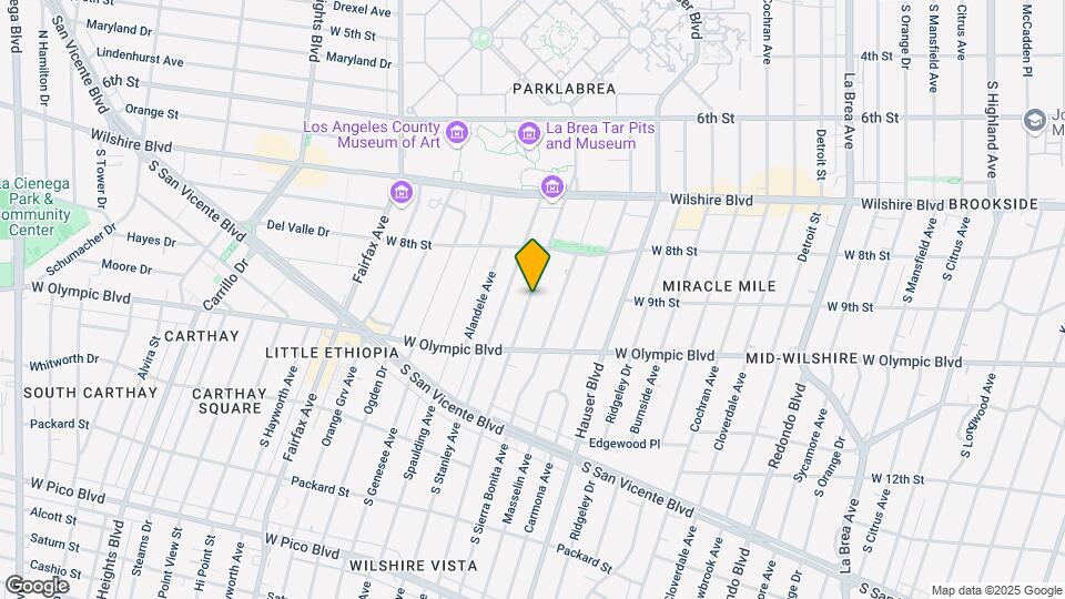 862 S Curson Ave Mapa y Detalles de la Ubicación