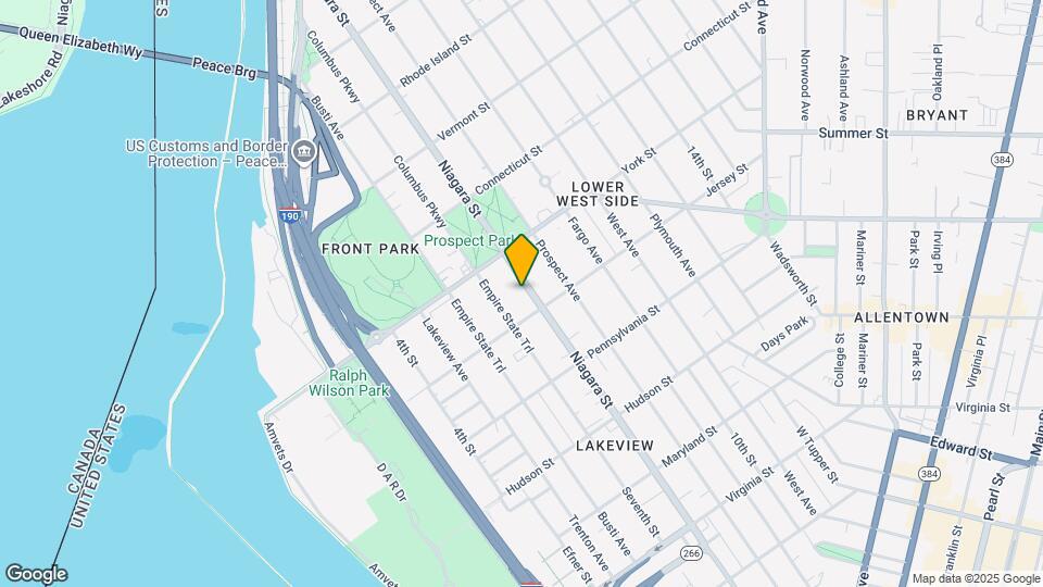 608 Niagara St Map and Location Details