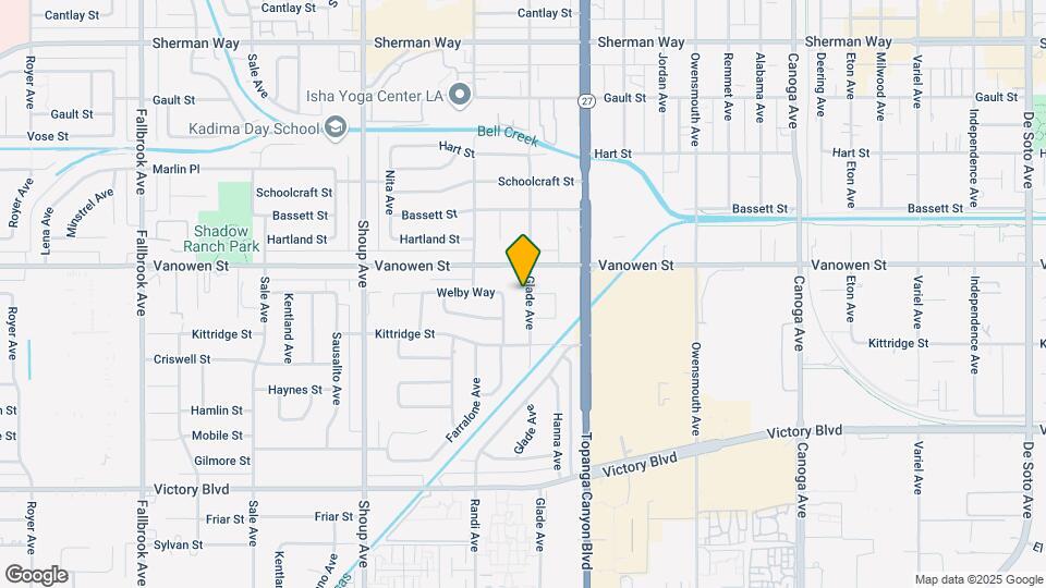 6727 Glade Ave Mapa y Detalles de la Ubicación