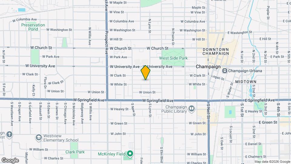 606 W White St Map and Location Details