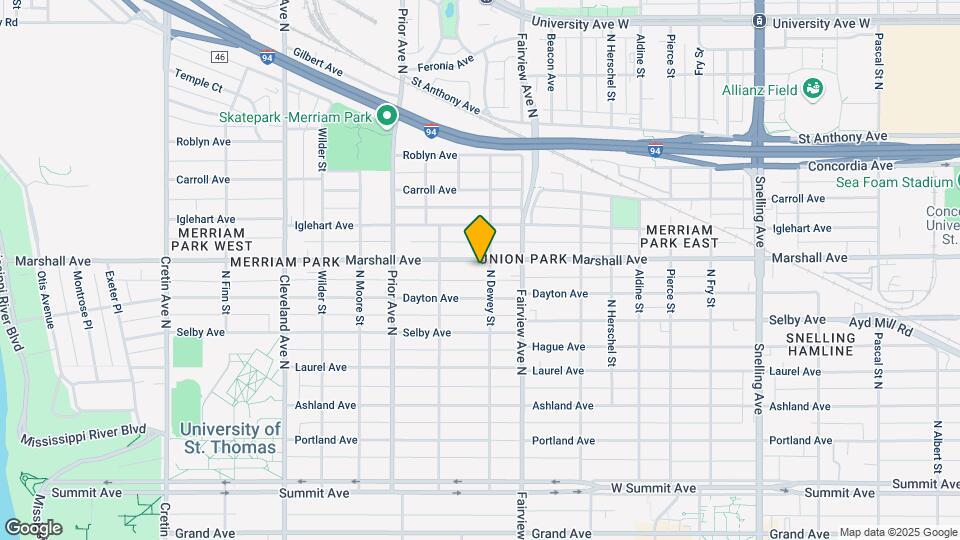 1856 Marshall Ave Map and Location Details