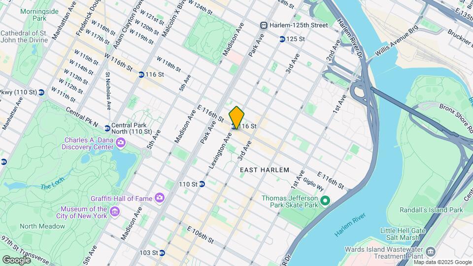 158 E 116th St Mapa y Detalles de la Ubicación