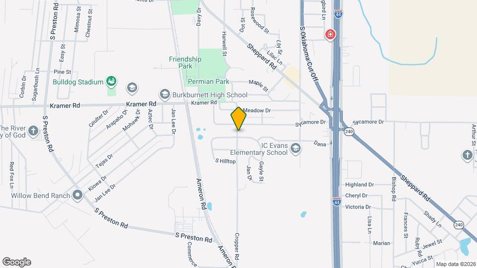 601 Hazel St Map and Location Details