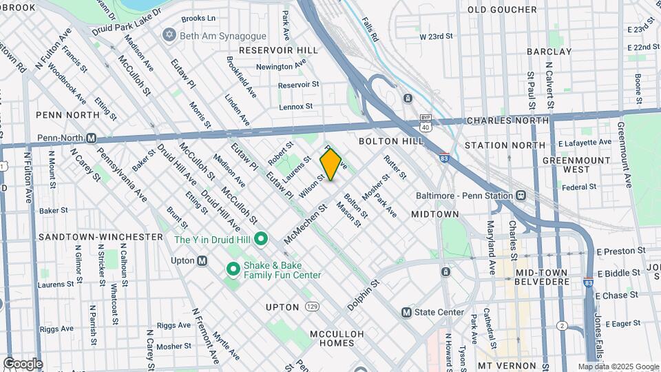 1612 Bolton St Mapa y Detalles de la Ubicación