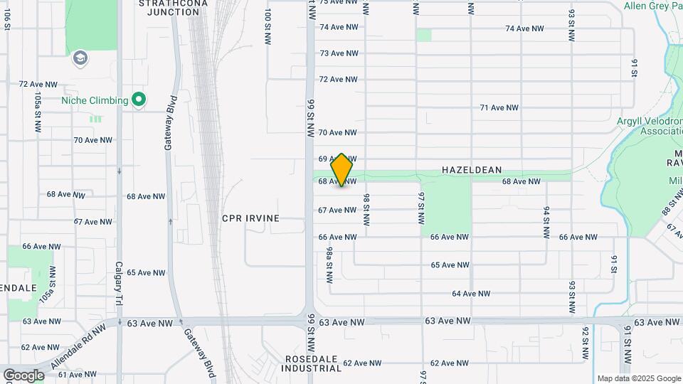 9829 68 Av NW Map and Location Details